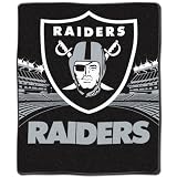 NFL Oakland Raiders 50-Inch-by-60-Inch Micro Raschel Throw Stadium Design