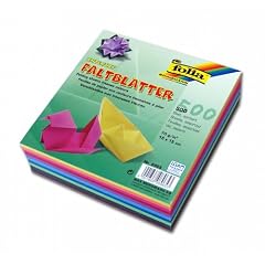 Faltbl�tter, 15x15 cm, 500 Blatt, 10 Farben