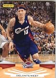 2009 /10 Panini NBA Basketball Card # 62 Delonte West Cleveland Cavaliers Mint Condition- Shipped In A Protective ScrewDown Display Case!