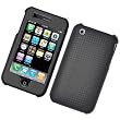 Apple iPhone 3G & 3GS Snap-On Protector Hard Case Texturized Black Pattern