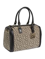 Calvin Klein Hudson Logo Jacquard Top Zip Satchel by Calvin Klein