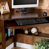 SEI Espresso Corner Desk