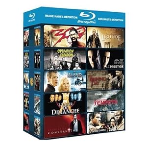 Coffret Action 10 films : 300 - Je suis une légende, Training day ... [Blu-ray]