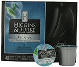 Higgins & Burke Tea Capsules, Earl Grey Package compatible with Keurig K-Cup Brewers, 48 Count