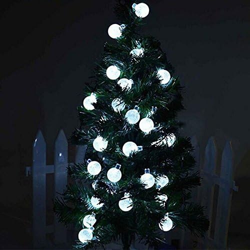 Warm Crysal Ball Color 30Led LED Solar Water Drop String Light For Christmas Party Garden Tree Decorative LA set022