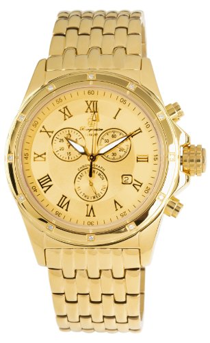 Burgmeister Royal Diamond BM121-279 Chronograph IP Gold 12 Diamanten Datum/Wochentag