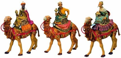Fontanini by Roman Three Kings on Camels Set 3-Piece 5-Inch Each by Fontanini by Roman