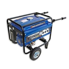 3500-4400W Portable Generator - Electric Start - Wheel Kit - EPA/CARB - Ships UPS
