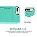 ZVE Case for Apple iPhone 8 Plus and iPhone 7 Plus, 5.5 inch, Slim Leather Wallet Case with Credit Card Holder Slot Pocket Protective Case Cover for Apple iPhone 7 Plus / 8 Plus - Mint Green