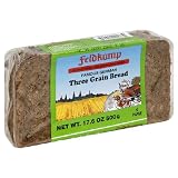 Feldkamp Three-Grain Bread , 17.6-Ounce Vacuum Pack (Pack of 12)