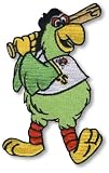 Pittsburgh Pirates Parrot Mascot Bat Pose MLB Baseball Patch