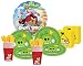 Angry Birds party supplies kit for 16 guests includes plates, cups and napkins and balloon