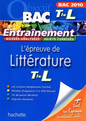 L'épreuve de littérature Tle L : Bac 2010