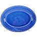 Le Cadeaux Triple Weight Melamine 16 Inch Oval Serving Platter, Solid Blue