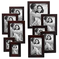 Linear Wood Frames 10-pc. Set - Walnut