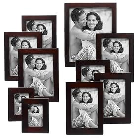 Linear Wood Frames 10-pc. Set - Walnut