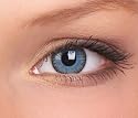 Farbige Kontaktlinsen 3-Monatslinsen & Color Contact lenses Blau - Grau / Blue-Grey 1 Paar (2 Stück) incl. 60ml Pflegemittel und Behälter!