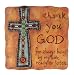 Thank You God Cross Garden Stone