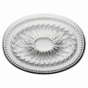 18 1 2W x 13 1 2H x 1 7 8P Saverne Ceiling Medallion by 