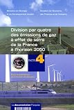 Division par quatre des �missions de gaz � serre de la France � l'horizon 2050