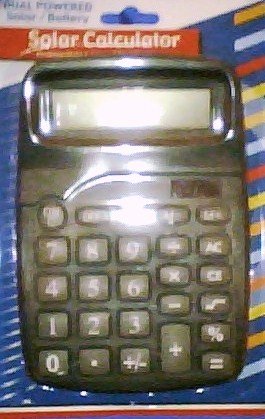 Solar Calculator [Dual Powered Solar / Battery] Desktop Style 8 Digit Display