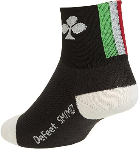Colnago Short Ankle 7cm Lycra Road Mountain Bike Cycling Socks (L/XL, Black)