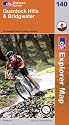 Quantock Hills and Bridgwater (OS Explorer Map)