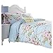 Superb Cotton USA Queen (230 X 220CM - UK King Size) Pink Blue Rose Floral Reversible Shabby Duvet Comforter Cover