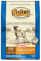 NUTRO Large Breed Young Adult Chicken, Whole Brown Rice and Oatmeal Dog Food, 30 lbs.

