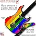 Rainbow Stripes Skin by WraptorSkinz TM fits PS2 Guitar Hero II ( 2 ) Kramer Guitar Controllers (GUITAR NOT INCLUDED)