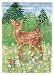 New Creative Fawn Deer In Meadow Large Impressions Banner Flag