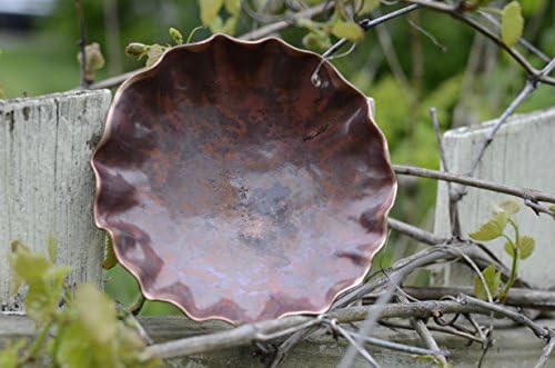 Copper Dish Hammered Copper Bowl Copper Vessel Copper Anniversary Gift Copper Plate Gifts for Men Copper Gift 7th anniversary gift forged