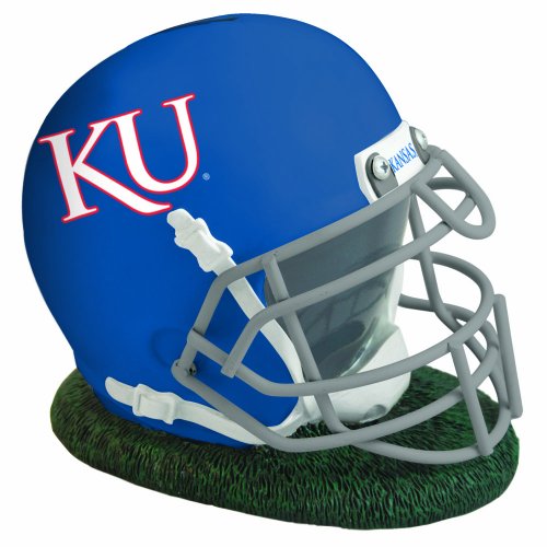NCAA University of Kansas Helmet Shaped Bank