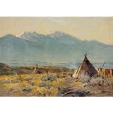 Tepees (1907) By John Hafen - 22" X 31" canvas Print