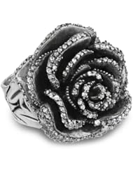 King Baby "Rose" Rose Ring with White Cubic Zirconia