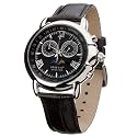 Haas & Cie. Herrenuhr MIRO Leder Schwarz Chronograph MCH415ZBA
