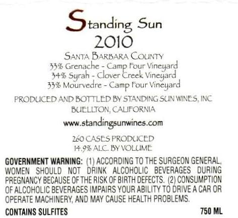 2010 Standing Sun Wines GSM Red Blend 750 mL