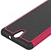 Sony Xperia C5 Ultra Case, CoverON® [HexaGuard Series] Slim Hybrid Hard Phone Cover Case for Sony Xperia C5 Ultra - Hot Pink & Black