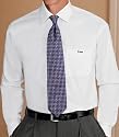 Traveler Pinpoint Solid Spread Collar Dress Shirt