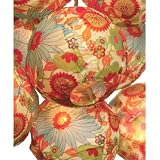 Dahlia Floral Paper Lantern String Lights (set of 10)