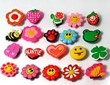 20 SUN FLOWER JIBBITZ SHOE CHARMS FOR CROCS BRACELET KEYCHAIN