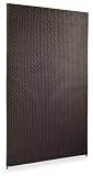Gartenfreude 2550-1001-024 Polyrattan Zaun-Element 120 x 4 x 180 cm wetterfest zweiseitig geflochten, Mocca