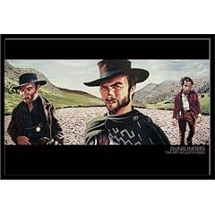 Reed, Justin Poster Gunslingers + MDF-Rahmen, schwarz