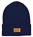 Hipster Acrylic Knit Watch Hat Navy