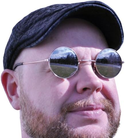 Morris Costumes Glasses Round Mirror Lens