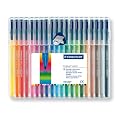 Staedtler 323 SB20 Fasermaler triplus color, circa 1,0 mm, aufstellbare Staedtler Box mit 20 Farben