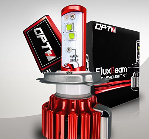 OPT7 Motorcycle LED Headlight Kit w/ Arc-Beam™ Clear 6K Cool White – 40w 3,500Lm CREE (H4, 9003) – 2 Yr Warranty