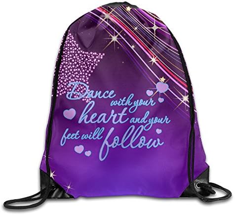 Dance With Your Heart Youth Boys Personalized Backpacks For Excursion Outdoor String Backpack