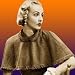 Fringed Capelet Vintage Knitting Pattern Knit Cape EBook Download