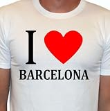 I love Barcelona FuN HERZ IcH LIEBE KuLt PARTY Club like Sprüche Tee T-Shirt